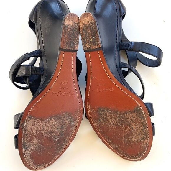 EUC Elizabeth and James leather wedge sandals - Picture 8 of 8
